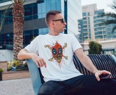 Deadzombie deadpoll inspired printed cool funny mens t-shirt tee top shirt