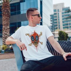 Deadzombie deadpoll inspired printed cool funny mens t-shirt tee top shirt