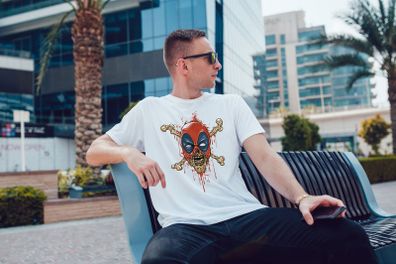 Deadzombie deadpoll inspired printed cool funny mens t-shirt tee top shirt