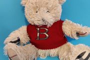 Burberry perfume stuffed teddy bear named The Arnold Bear.