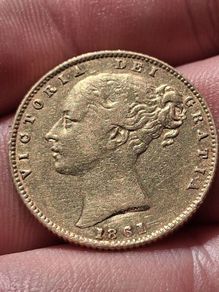 1861 22k Gold Soverign