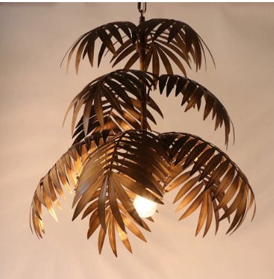 BRAND NEW Coconut tree chandelier tropical bohemian style hanging LED lights