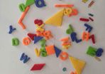 Set of magnetic letters numbers etc