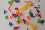 Set of magnetic letters numbers etc