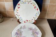 Royal Tara 2?Hexagonel Cake plates as New