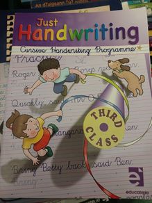 Just Handwriting Cursive Handwriting Programme 3rd class