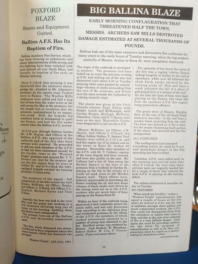 Ballina Fire Brigade Golden Jubilee booklet