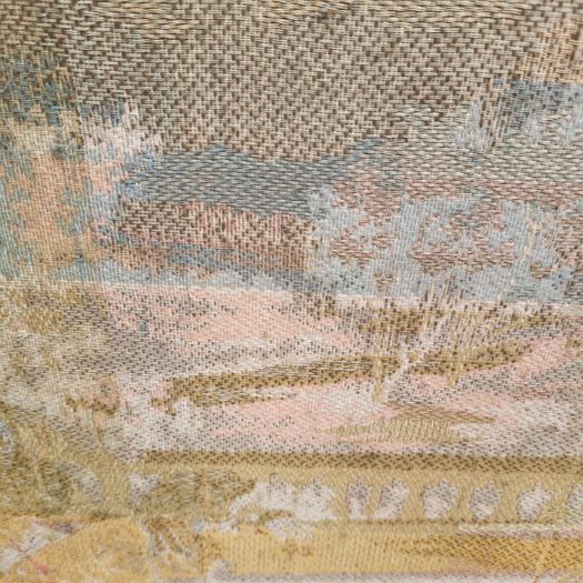 19th Century "The billiard lesson" tapestry in original frame
