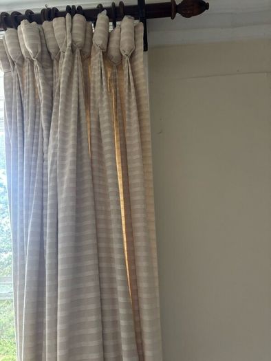 Bespoke hand made Goblet pleat Curtains