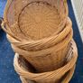 Matching Wicker Laundry Baskets Set x 5 Image 7