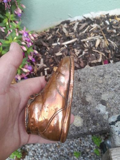 old child copper shoe