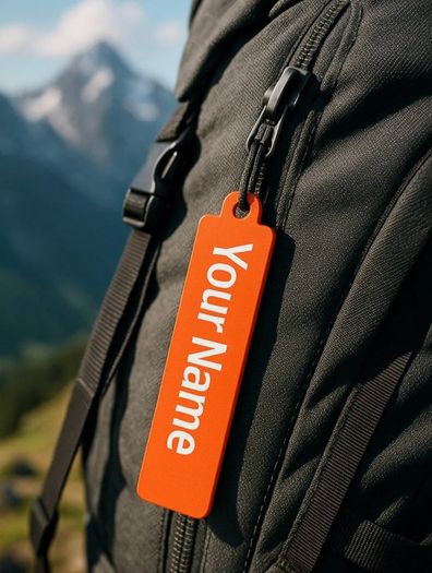 Customisable luggage tag