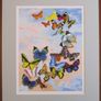 "A Flight of Butterflies" - Limited Edition Signed Print by Irish Artist Anna O'Hara | High-Quality Watercolour Reproduction Image 2