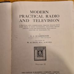 Vintage Modern Practical Radio And Television Volume 11. Hardback.