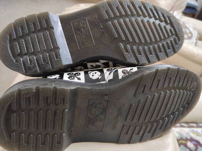 New DR MARTENS 1461 Women's Retro 1970s Playing Card Skulls Shoes