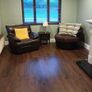 leather reclining sofa and chair Image 4