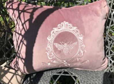 BNWT Bespoke French Inspired Dusty Pink Velvet Cushion