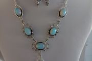 Gemstone Necklace &amp; Earrings Set
