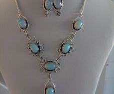 Gemstone Necklace & Earrings Set