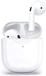 Wireless Headphones, Wireless Earbuds 3D HiFi Stereo Headphones Noise Cancellation in-Ear Built-in Mic with Charging Case, IPX6 Waterproof Ear Buds for Sport