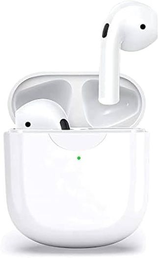 Wireless Headphones, Wireless Earbuds 3D HiFi Stereo Headphones Noise Cancellation in-Ear Built-in Mic with Charging Case, IPX6 Waterproof Ear Buds for Sport