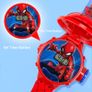 New 3D Projection Spiderman Children Watches for Kids Boys Girls Digital Clock School Student Gift Image 2