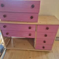 Chest of Drawers Pink & Pine