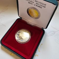 2013 Belgium Proof Coin Box And Capsule