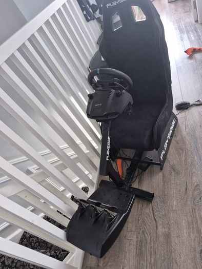 Logitech PlayStation steering wheel and chair