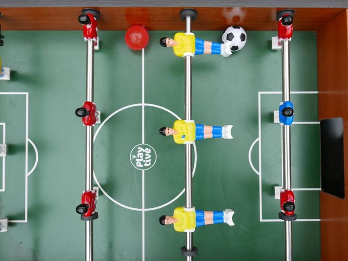 Wooden Mini Foosball Table