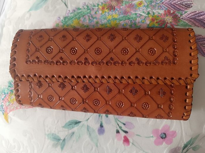wallet purse boho style handmade genuine leather, India