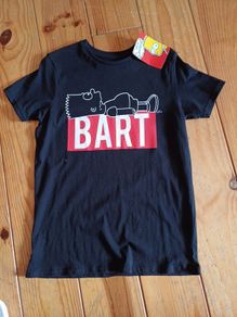 BNWT Age 9-10 Black  Bart Simpson Teeshirt