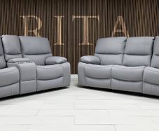 Rita 3+2 Air Leather Recliner Sofa Set