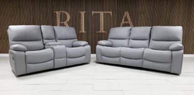 Rita 3+2 Air Leather Recliner Sofa Set