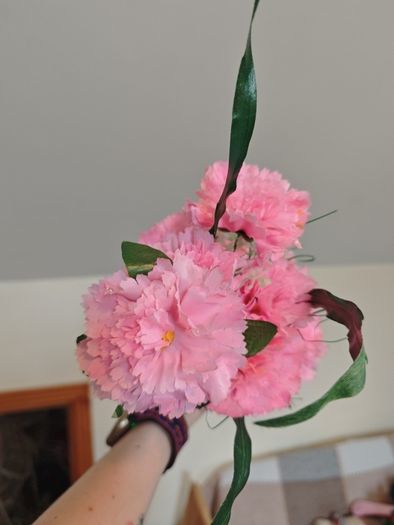 pink carnations fake faux wholesale