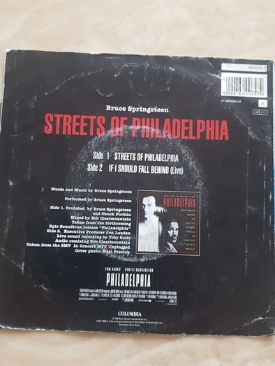 Bruce Springsteen 7" - Streets Of Philadelphia
