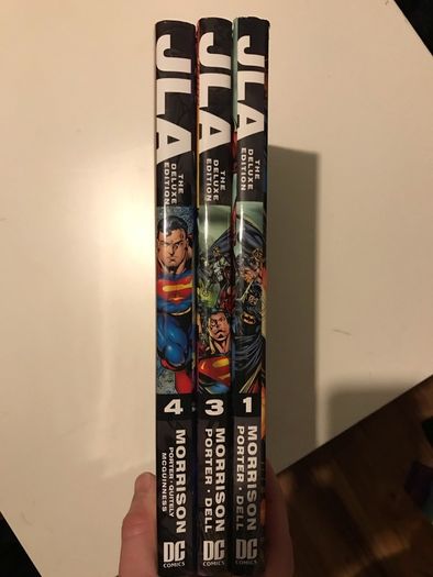 JLA Deluxe Volumes 1,3&4 Hardcover (Rare Out of print)