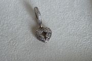 Pandora locket angel wings,with enamel dangle charm very good condition