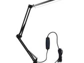 LED Folding Metal Desk Lamp Clip on Light Clamp 3 Colors Adjustable
