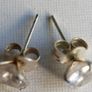 Vintage Sterling Silver 925  Cubic Zircon  Studs Earrings 1,37g Image 10