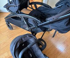 Double buggy and car seat