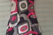 Geometric pattern dress with bow size UK 8 / EU 36