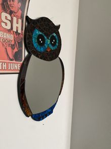 Mirror Hand made Owl
