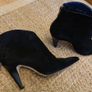 Black Suede Ankle Boots  Size 5 Image 3
