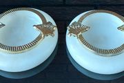 1960's Onyx Trinket/Jewellery Holders x 2