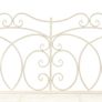 Garden Bench 104 cm Iron Antique White Image 3