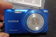Fujifilm Finepix JZ100/Fujinon 8X Wide 8GB SD Camera Blue 14 Mega HD