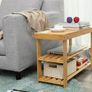 Shoe Rack, 3 Tier Bamboo Shoe Cabinet Bench,Shoe Shelf Storage Organizer,Ideal for Hall, Bathroom, Living Room, Hallway(70 x 28 x 45 cm) FREE POSTAGE Image 4