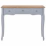 Dressing Console Table with 3 Drawers Grey Image 4
