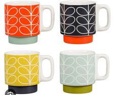 Orla kiely linear stem cups